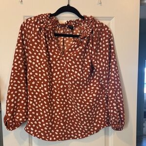 J. Crew Polka Dot Blouse
